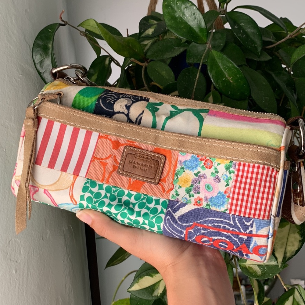 Patchwork Coach mini duffle shoulder bag